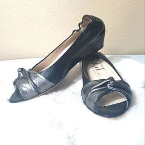 AGL Peep Toe Twist Front Ballet Flats-Size 37/6.5
